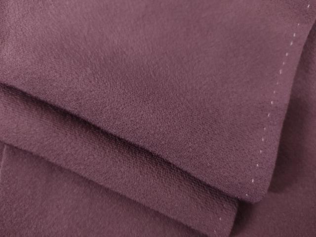 平和屋着物●上質な色無地　濃色　正絹　逸品　AABJ3115ck
