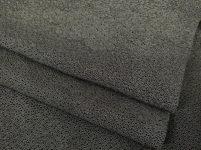 平和屋着物●江戸小紋　切嵌花文　正絹　逸品　AABJ3117ck