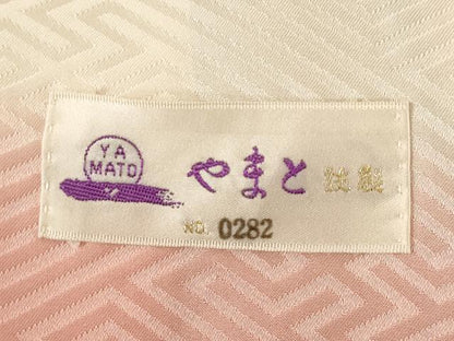 平和屋着物●訪問着　絞り　流水扇面花文　黒地　金彩　やまと誂製　ロング丈　正絹　逸品　AABJ3118ck