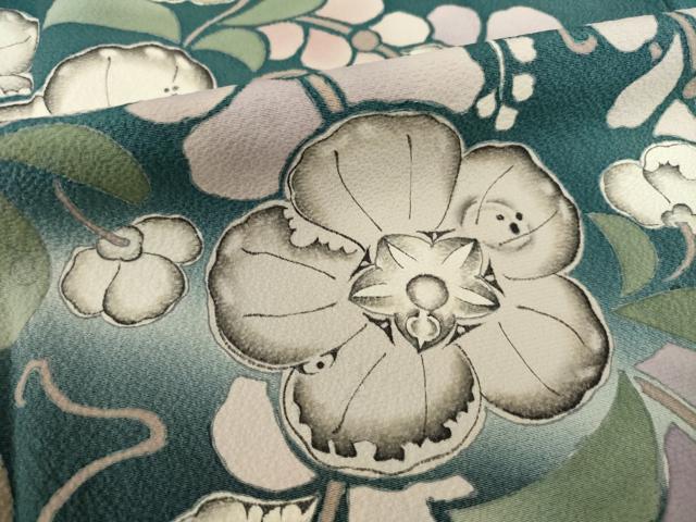 平和屋着物●西洞院辻が花　大脇一心　訪問着　辻が花　舞花文　正絹　逸品　AABJ3131ck