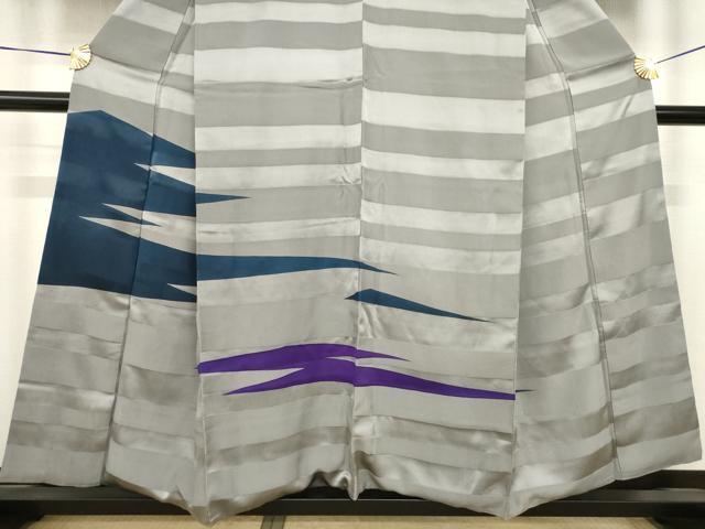 平和屋着物●訪問着　幾何学文様　正絹　逸品　AABJ3132ck