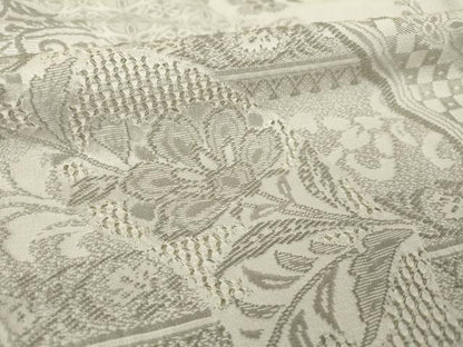 平和屋着物●中国三大刺繍　スワトウ刺繍　汕頭刺繍　お召　訪問着　道長更紗花文　金糸　正絹　逸品　AABJ3148ck