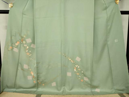 平和屋着物●創業460年・千總　訪問着　駒刺繍　源氏香宝尽くし　ロング丈　正絹　逸品　AABJ3151ck