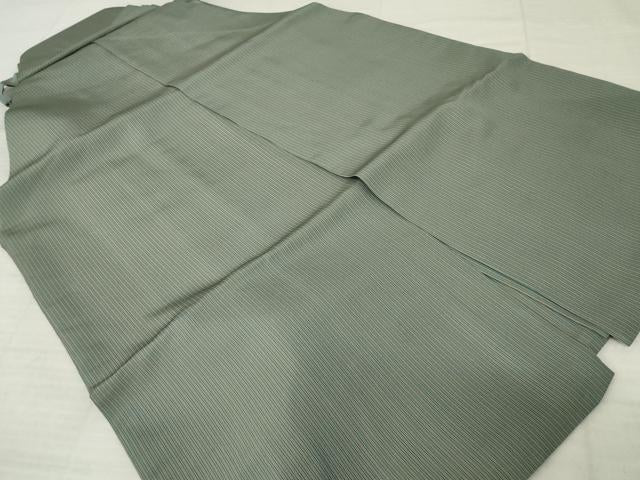 平和屋着物●男性　人間国宝　甲田綏郎　精好仙台平　馬乗り袴　縞　正絹　逸品　AABJ3153ck