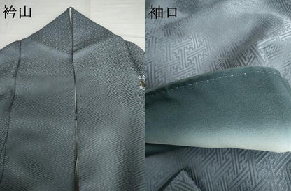 平和屋着物●訪問着　中国三大刺繍　汕頭刺繍　スワトウ刺繍　駒刺繍　絞り　雪輪草花文　銀糸　金彩　正絹　逸品　AABJ3164cs