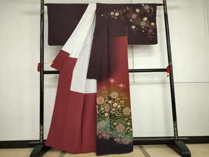 平和屋着物●吉乃一廉　幻の辻が花　訪問着　辻が花　絞り　暈し染め　金彩　正絹　逸品　未使用　AABJ3165cs