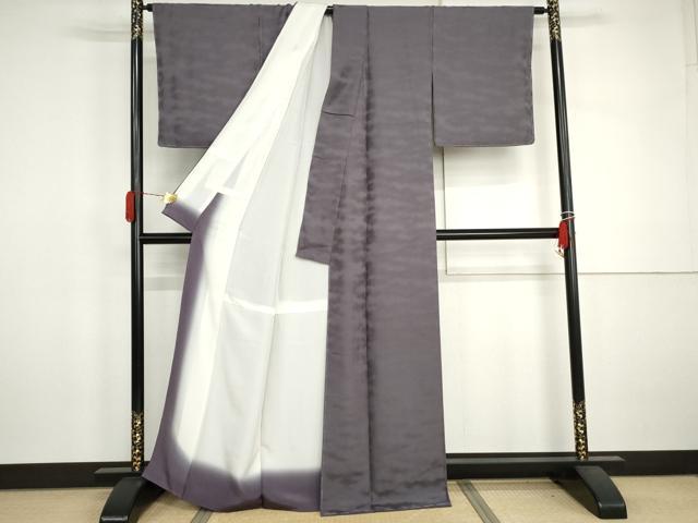 平和屋着物●上質な小紋　霞文　暈し染め　正絹　逸品　未使用　AABJ3169cs