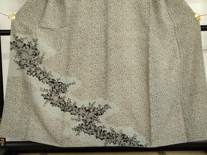 平和屋着物●訪問着　更紗花唐草文　正絹　逸品　AABJ3174cs