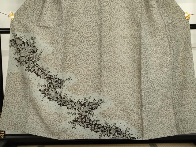 平和屋着物●訪問着　更紗花唐草文　正絹　逸品　AABJ3174cs