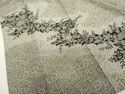 平和屋着物●訪問着　更紗花唐草文　正絹　逸品　AABJ3174cs