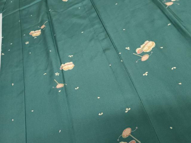 平和屋着物●長襦袢　無双仕立て　玩具文　半衿刺繍　正絹　逸品　AABJ3181cs