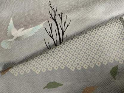 平和屋着物●訪問着　手描き　飛鳥文　正絹　逸品　AABJ3190cs