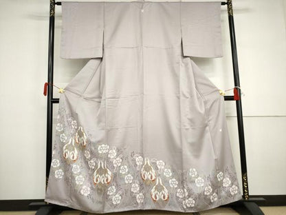 平和屋着物●豪華色留袖　作家物　立涌鳳凰花唐草文　金彩　正絹　逸品　AABJ3200cs