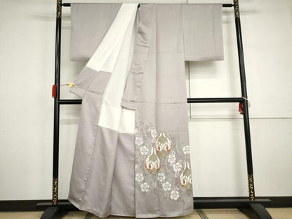 平和屋着物●豪華色留袖　作家物　立涌鳳凰花唐草文　金彩　正絹　逸品　AABJ3200cs