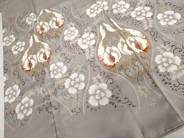 平和屋着物●豪華色留袖　作家物　立涌鳳凰花唐草文　金彩　正絹　逸品　AABJ3200cs