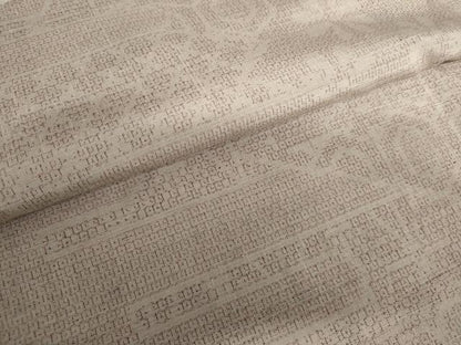平和屋着物●上質な紬　100亀甲　吉祥花文　正絹　逸品　AABJ3201cs