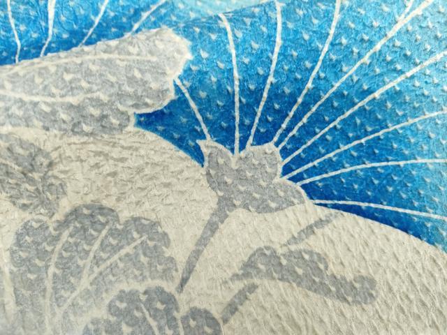 平和屋着物●豪華振袖　総絞り　横菊　正絹　逸品　AABJ3237cs
