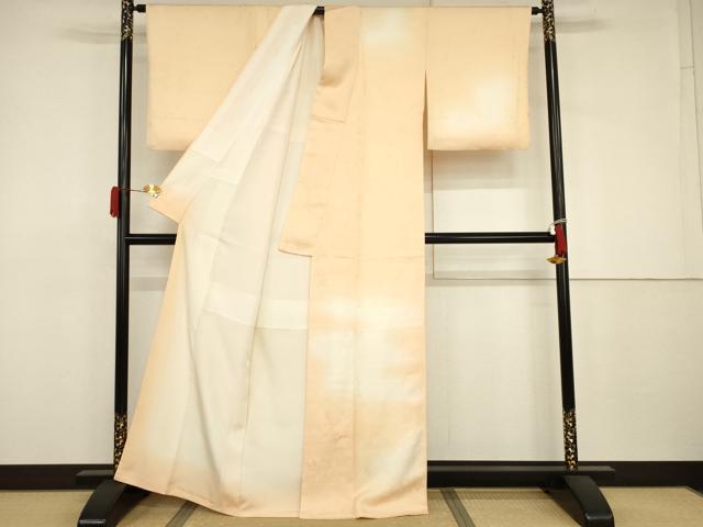 平和屋着物●訪問着　吹き寄せ地紋　暈し染め　正絹　逸品　AABJ3239cs