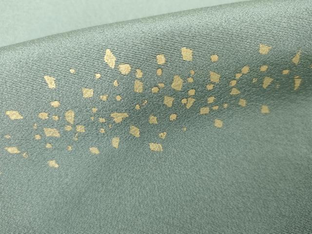 平和屋着物●訪問着　作家物　箔散らし文様　暈し染め　金彩　正絹　逸品　AABJ3242cs