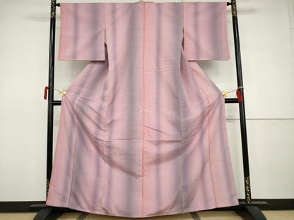 平和屋着物●上質な紬　霞間道　正絹　逸品　AABJ3247cs