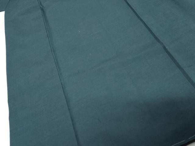 平和屋着物●男性　紬　アンサンブル　長襦袢(無双仕立て)セット　色無地　薄縹色　正絹　逸品　未使用　AABJ3250cs