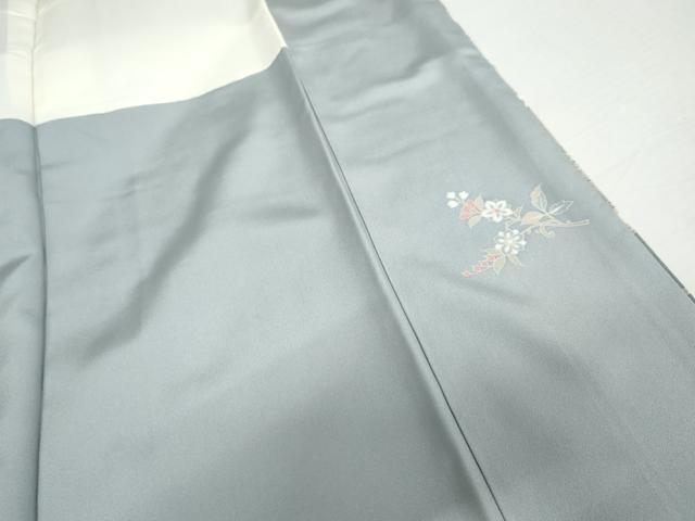 平和屋着物●訪問着　友禅　双鳥花唐草文　暈し染め　金銀彩　正絹　逸品　AABJ3258cs