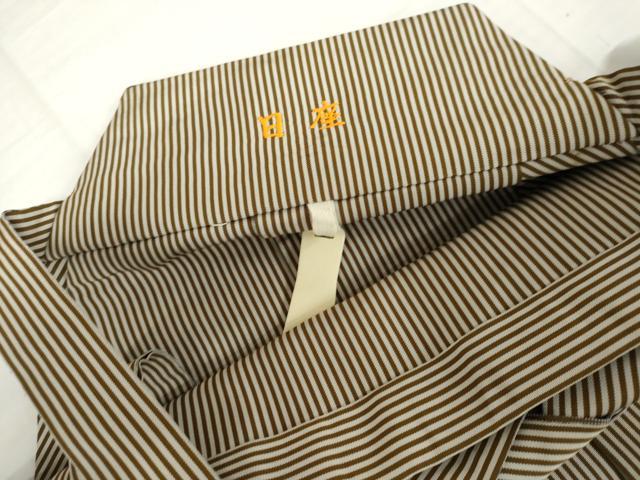 平和屋着物●男性　馬乗り袴　縞　正絹　逸品　AABJ3267cs