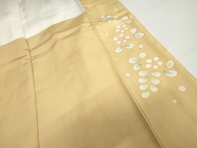 平和屋着物●豪華振袖　駒刺繍　吉祥草花文　金彩　正絹　逸品　AABJ3268cs