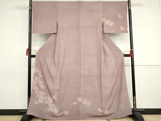 平和屋着物●人間国宝 小宮康孝　江戸小紋　訪問着　鮫小紋柄　松　正絹　逸品　未使用　AABJ3274cs