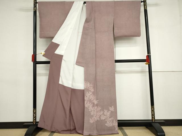平和屋着物●人間国宝 小宮康孝　江戸小紋　訪問着　鮫小紋柄　松　正絹　逸品　未使用　AABJ3274cs