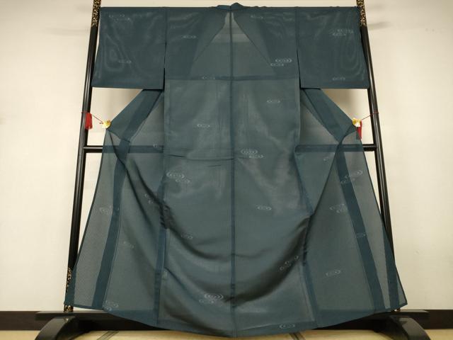 平和屋着物＊夏物　絽芭蕉　流水文　正絹　逸品　AABJ3281jd