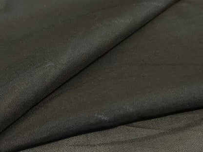 平和屋着物＊夏物　小紋　紗　草葉文　黒地　正絹　逸品　AABJ3295jd