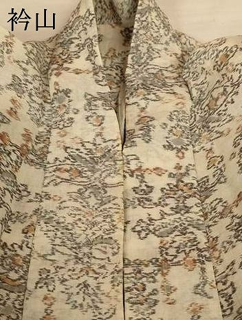 平和屋着物＊夏物　小千谷ちぢみ　洋花文　麻　逸品　AABJ3297jd