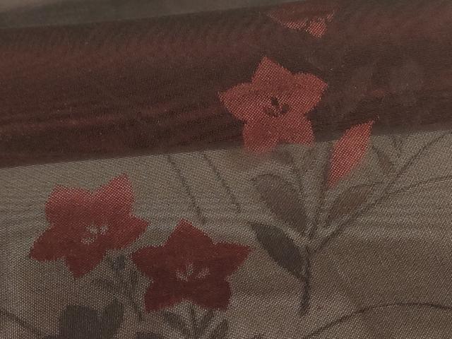 平和屋着物＊夏物　小紋　紗　草花文　やまと誂製　正絹　逸品　未使用　AABJ3300jd