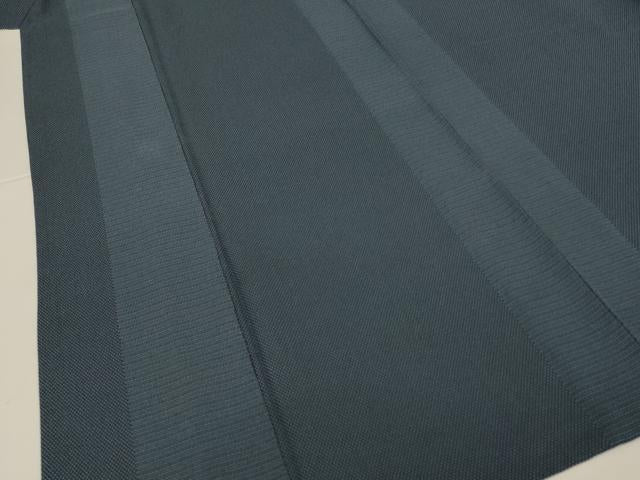 平和屋着物＊夏物　お召　間道　正絹　逸品　AABJ3301jd
