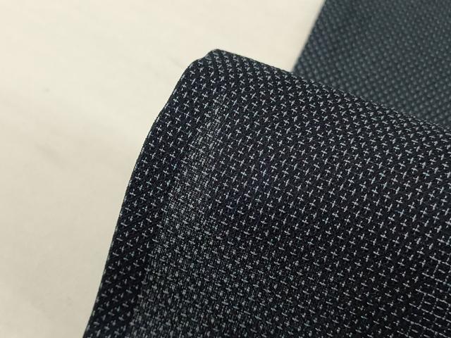 平和屋着物＊夏物　お召　間道　正絹　逸品　AABJ3301jd