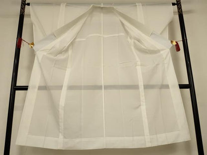 平和屋着物＊夏物　長襦袢　絽　生成り色　洗える着物　AABJ3304jd