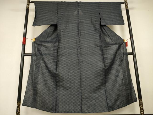 平和屋着物＊夏物　重要無形文化財　本場宮古上布　網目文　苧麻　逸品　AABJ3310jd