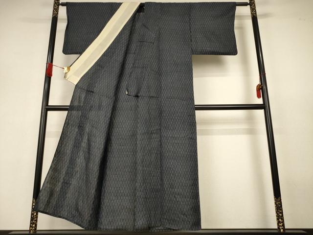 平和屋着物＊夏物　重要無形文化財　本場宮古上布　網目文　苧麻　逸品　AABJ3310jd