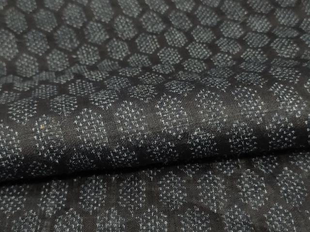平和屋着物＊夏物　重要無形文化財　本場宮古上布　網目文　苧麻　逸品　AABJ3310jd