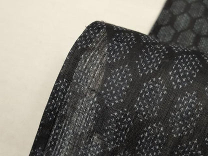平和屋着物＊夏物　重要無形文化財　本場宮古上布　網目文　苧麻　逸品　AABJ3310jd