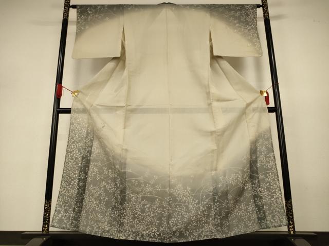 平和屋着物＊夏物　訪問着　紗紬　刺繍　萩　蛍　正絹　逸品　AABJ3315jd
