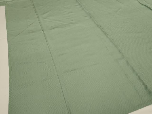 平和屋着物＊夏物　色無地　絽　山葵色　正絹　逸品　AABJ3322jd