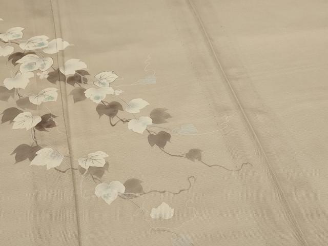 平和屋着物＊夏物　訪問着　絽　蔦の葉文　金彩　五泉　反端付き　正絹　逸品　未使用　AABJ3325jd