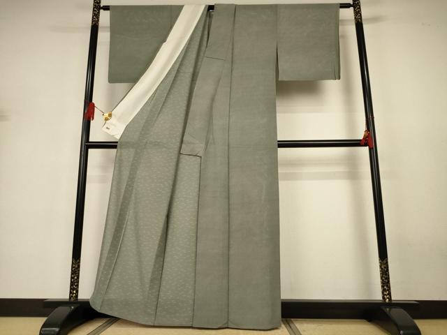 平和屋着物＊夏物 江戸小紋 絽 鮫小紋柄 三越扱い 正絹 逸品 AABJ3330jd
