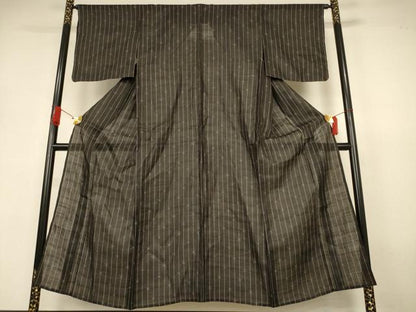 平和屋着物＊夏物　上布　変わり縞　麻　逸品　未使用　AABJ3341jd