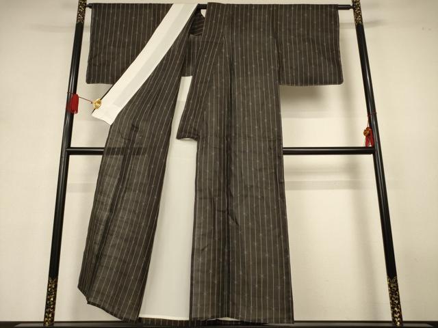 平和屋着物＊夏物　上布　変わり縞　麻　逸品　未使用　AABJ3341jd