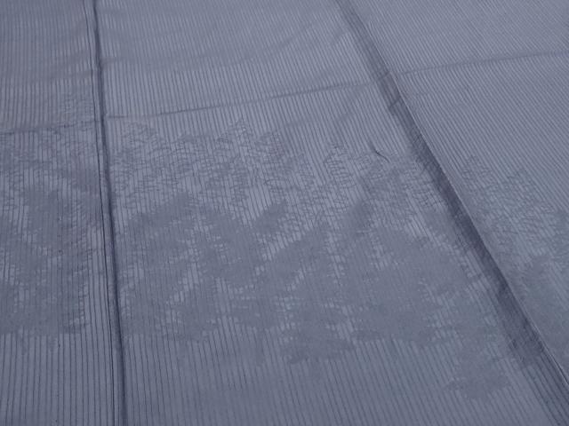平和屋着物＊夏物　無地絵羽訪問着　縦絽　樹林紋紗　青藤色　正絹　逸品　AABJ3344jd