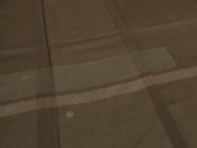 平和屋着物＊夏物　訪問着　紗紬　絞り　横段丸文　ロング丈　正絹　逸品　AABJ3349jd