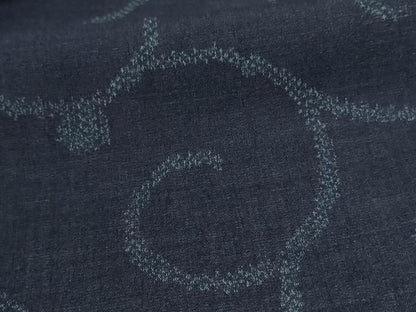 平和屋着物＊夏物　小紋　紗　唐草文　AABJ3351jd